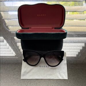 Gucci Black Cat-Eye Sunglasses